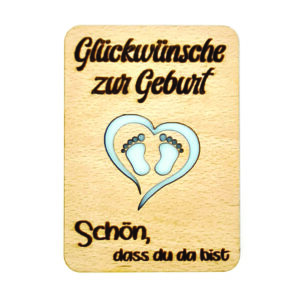 Karte zur Geburt Junge