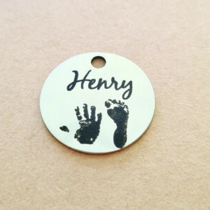 Baby-Kind Fuß und/oder Handabdruck