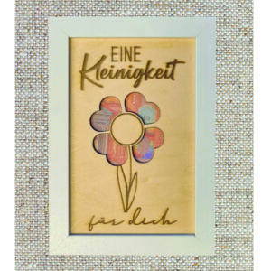 Geldgeschenk Kleinigkeit im Bilderrahmen