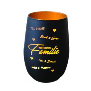 Teelichtglas Familie